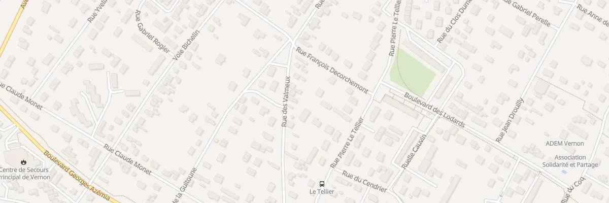 Plan du 57 Rue des Valmeux à Vernon