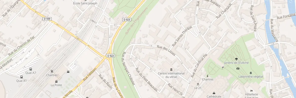 Plan du 23 Rue des Lisses à Chartres