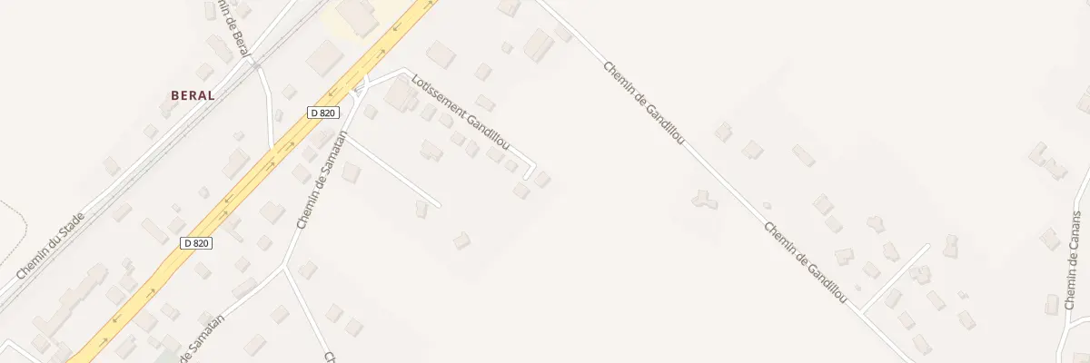 Plan du 16 Lot Gandillou à Réalville