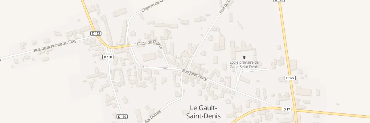 Plan du 1 Pl de l’Eglise au Gault-Saint-Denis
