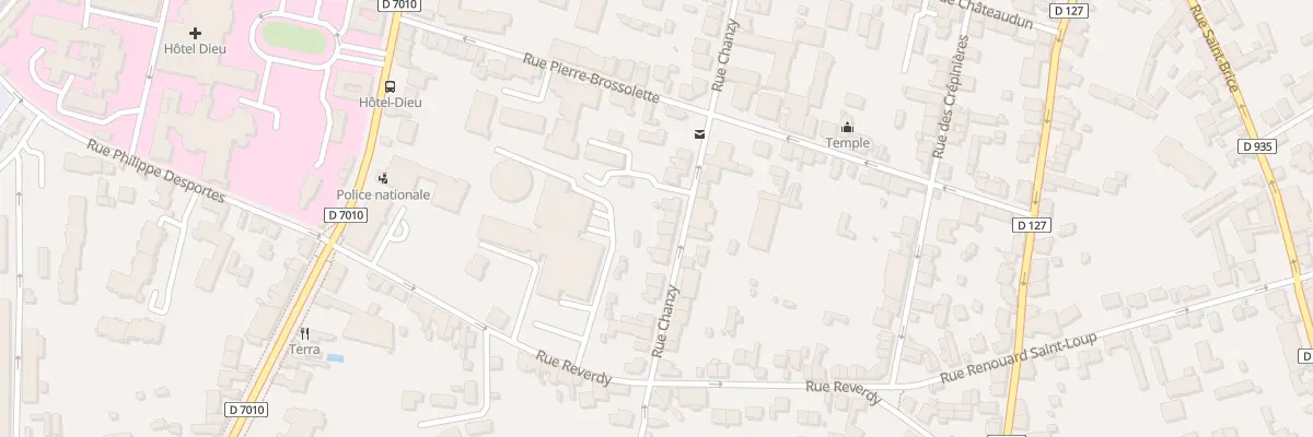Plan du 36 Rue Chanzy à Chartres