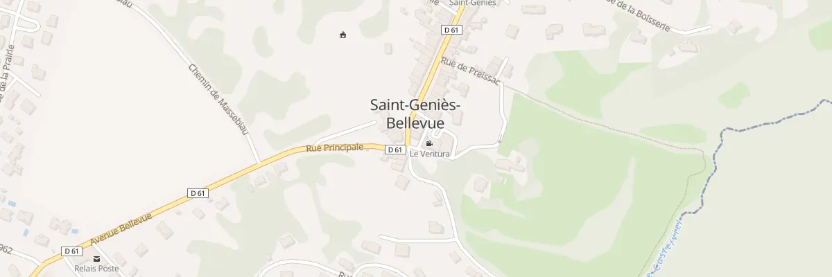 Plan du 1 Pl de l’Eglise à Saint-Geniès-Bellevue