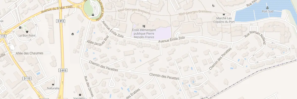 Plan du 40 Av Emile Zola à Ramonville-Saint-Agne