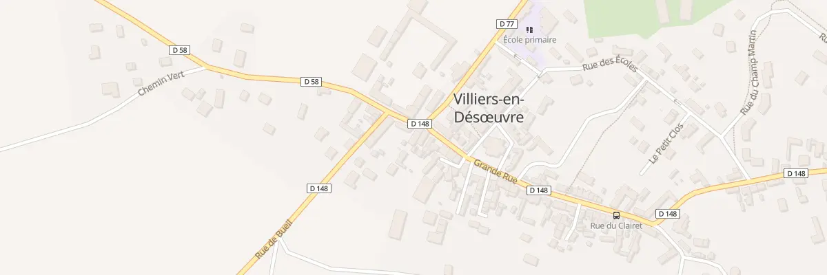 Plan du 3B Gr Grande Rue à Villiers-en-Désœuvre