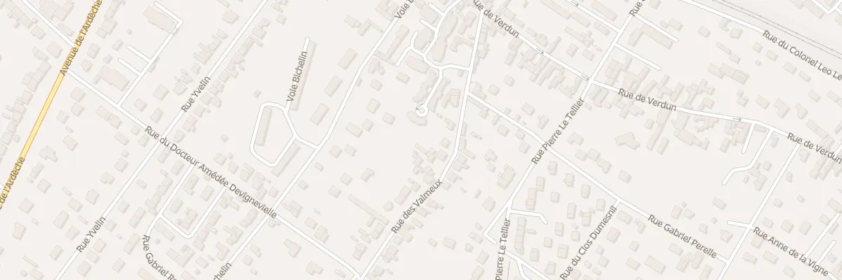 Plan du 26 Rue des Valmeux à Vernon