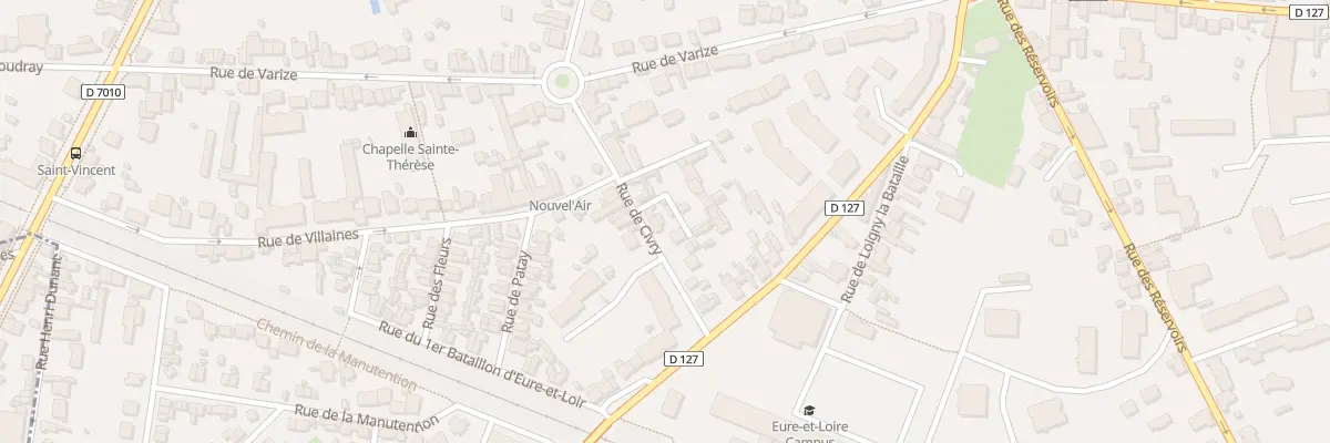 Plan du 11 Rue de Civry à Chartres