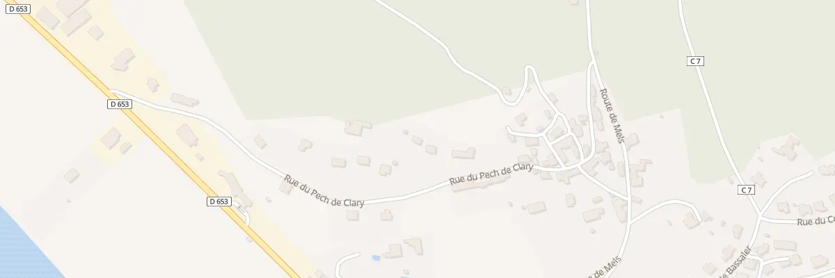 Plan du 405 Rue du Pech de Clary à Lamagdelaine