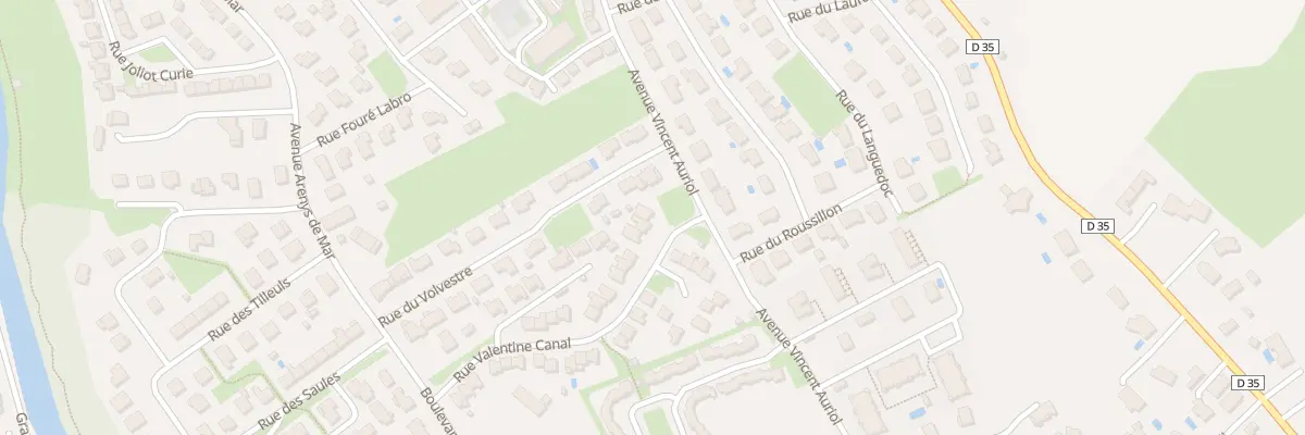 Plan du 25 Rue Valentine Canal à Auterive