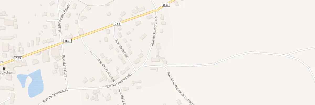 Plan du 20 Rue de Romorantin à Chémery