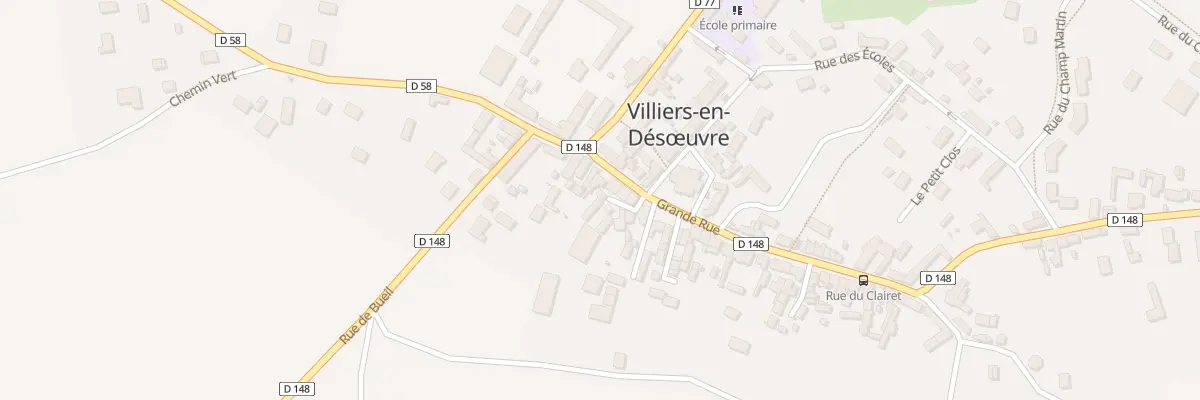 Plan du 10 Imp du Cheval Blanc à Villiers-en-Désœuvre