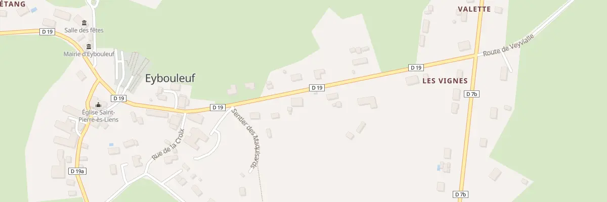 Plan du 5022 Les Vignes à Eybouleuf