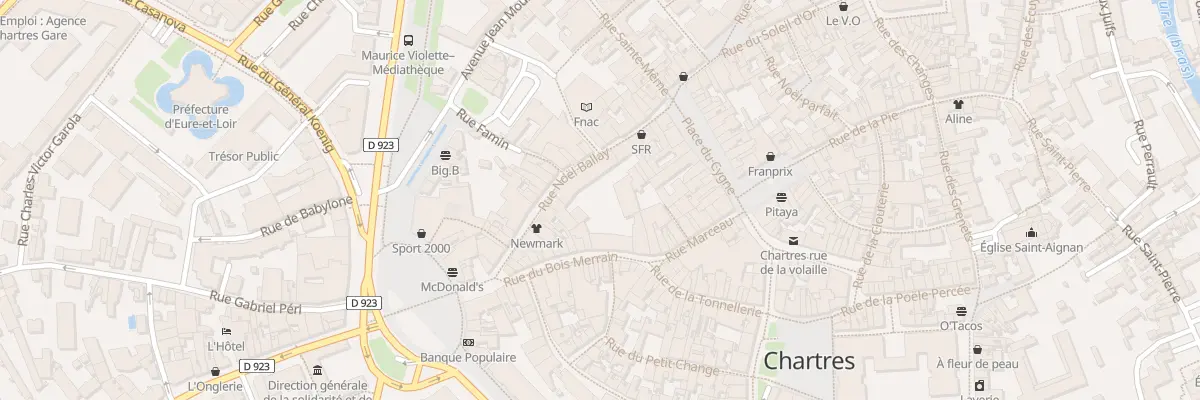 Plan du 12 Rue du Bois Merrain à Chartres