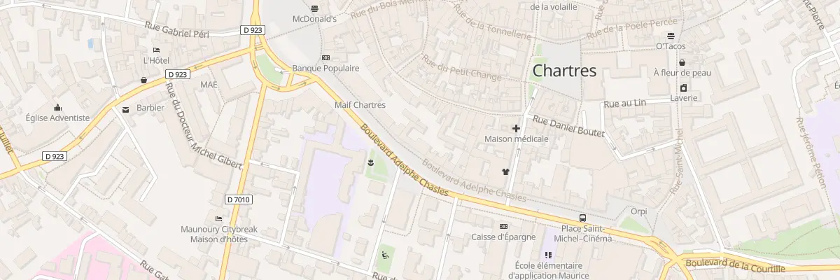 Plan du 28T Bd Chasles à Chartres