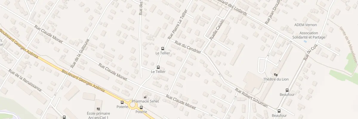 Plan du 4 Rue de l’Abbaye du Tresor à Vernon