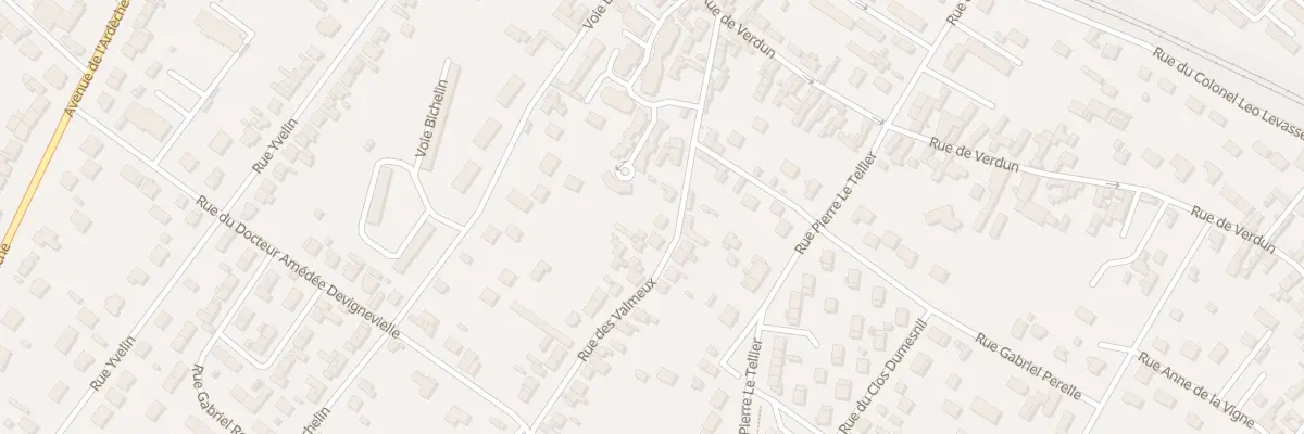 Plan du 24 Rue des Valmeux à Vernon