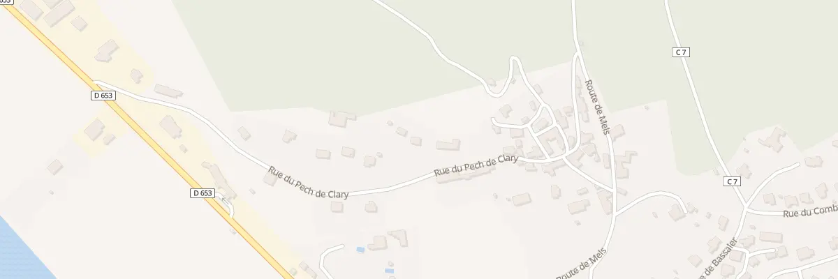 Plan du 415 Rue du Pech de Clary à Lamagdelaine