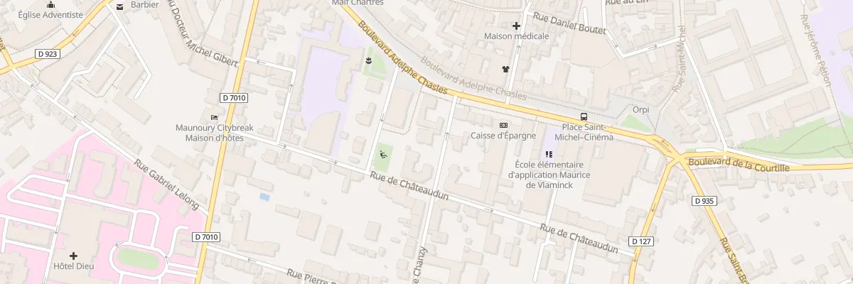 Plan du 4 Rue Chanzy à Chartres
