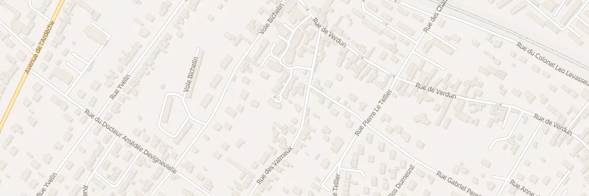 Plan du 20 Rue des Valmeux à Vernon