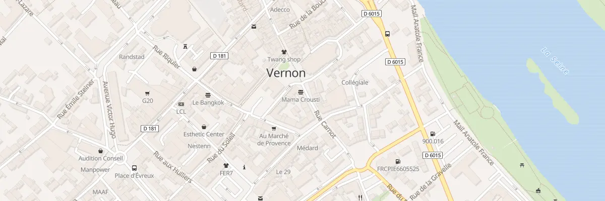 Plan du 21 Rue Carnot à Vernon