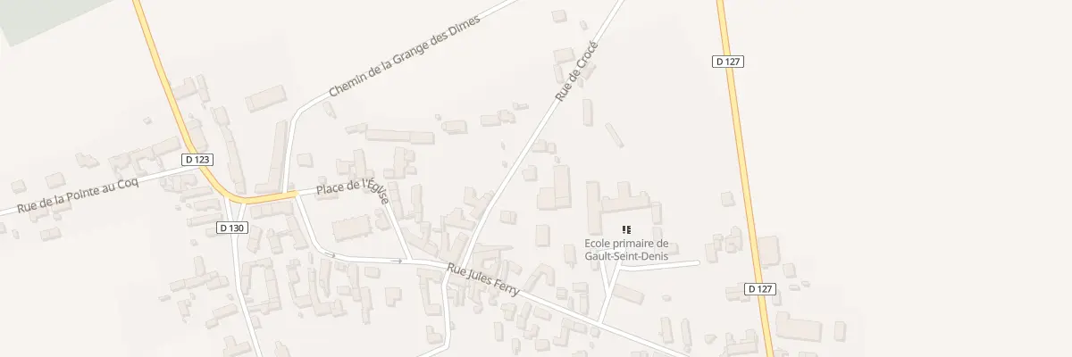 Plan du 6 Rue de Crocé au Gault-Saint-Denis