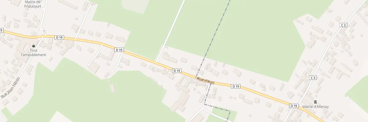 Plan du 9003 Rue d’Ault à Friaucourt