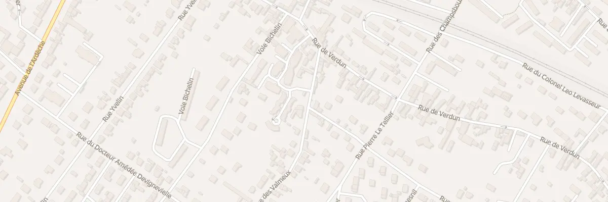Plan du 14 Rue des Valmeux à Vernon