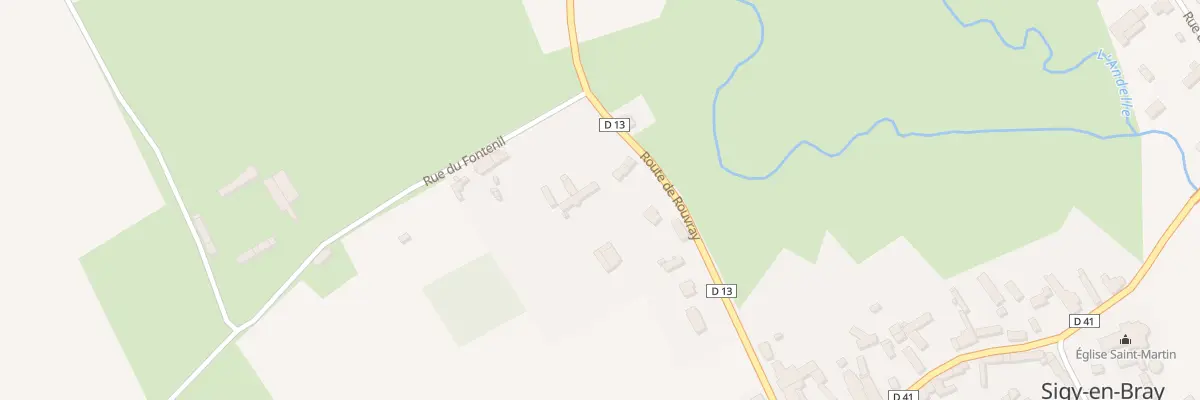 Plan du 261 Rte de Rouvray à Sigy-en-Bray