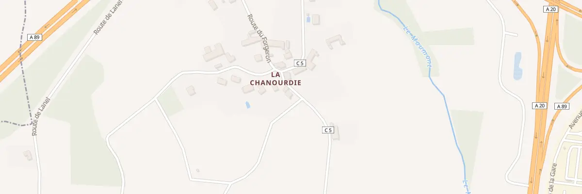 Plan du 5397 La Chanourdie à Ussac