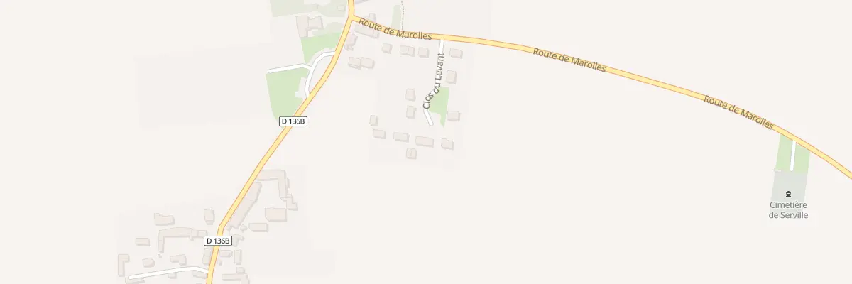 Plan du 5 Rue Clos du Levant à Serville