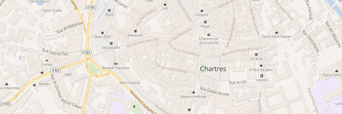 Plan du 31 Rue de la Tonnellerie à Chartres
