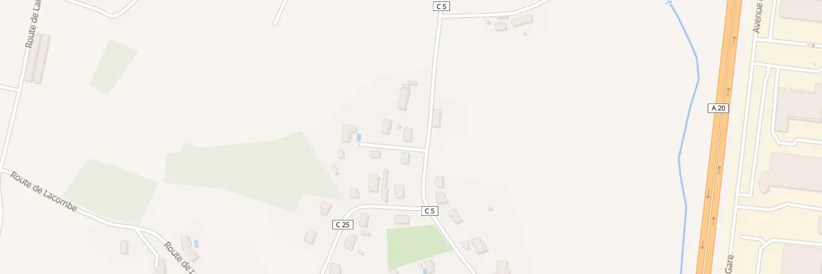 Plan du 7 La Chanourdie à Ussac