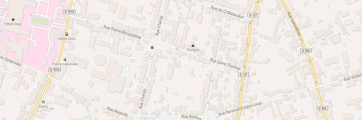 Plan du 13 Rue Saint Thomas à Chartres