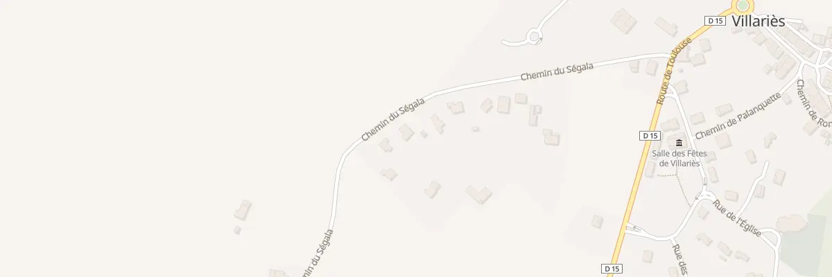 Plan du 156 Segala à Villariès