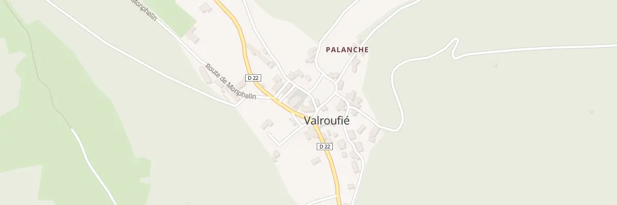 Plan du 608 Rte des Ruffians-Valroufie à Bellefont-La Rauze