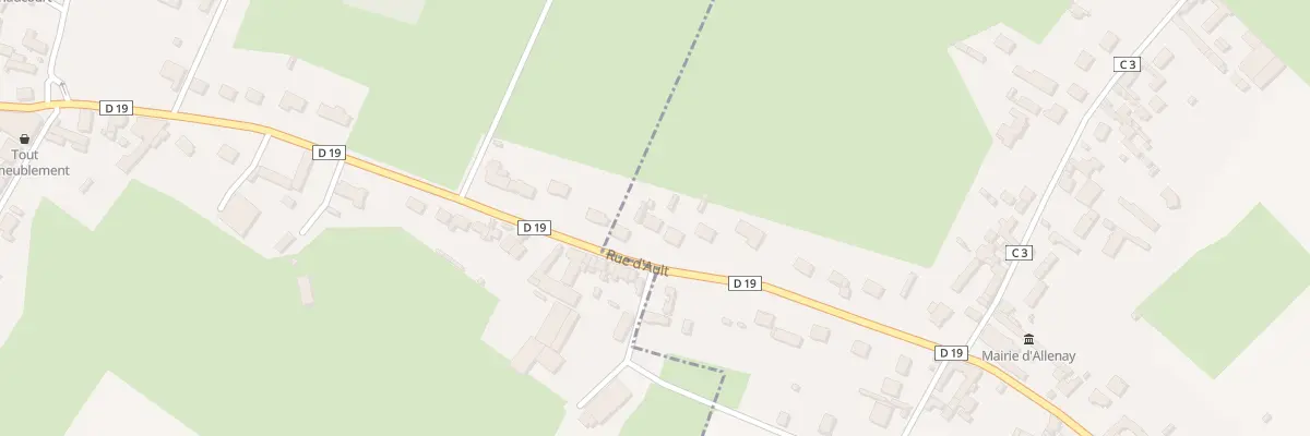 Plan du 61 Rue d’Ault à Allenay