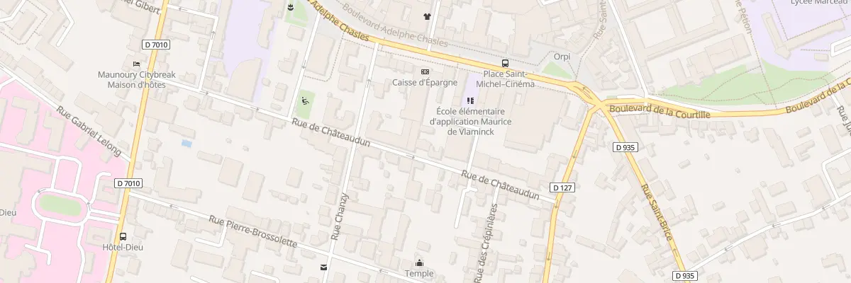 Plan du 14 Rue de Chateaudun à Chartres