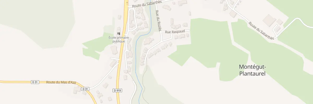 Plan du 11 Lot Raspaud à Montégut-Plantaurel