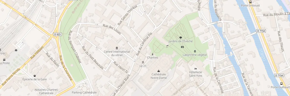 Plan du 12 Rue du Cardinal Pie à Chartres