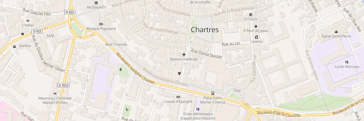 Plan du 18B Bd Chasles à Chartres
