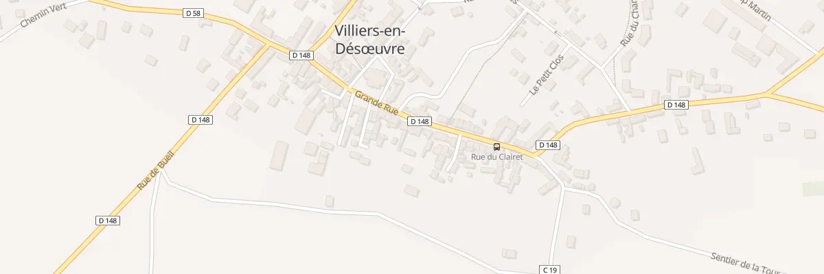 Plan du 25 Grande Rue à Villiers-en-Désœuvre