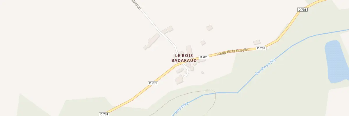 Plan du 22 Rte du Bois Badaraud à Saint-Bonnet-Briance