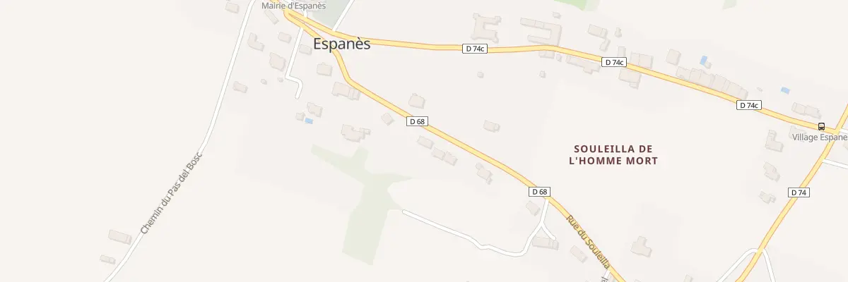 Plan du 11 Rue de Souleilla à Espanès