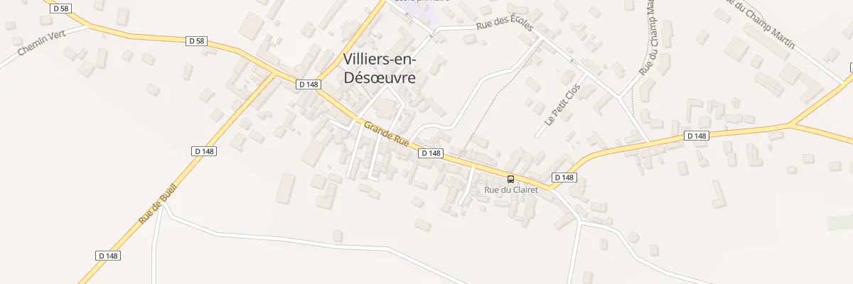 Plan du 14 Gr Grande Rue à Villiers-en-Désœuvre