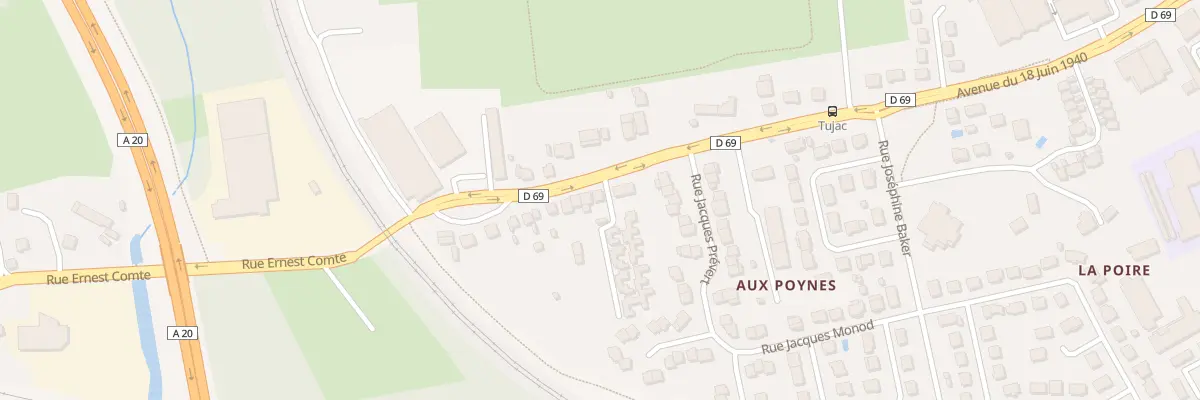 Plan du 77 Av Du 18 Juin à Brive-la-Gaillarde
