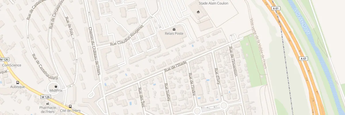 Plan du 45 Rue de l’Iliade à Toulouse