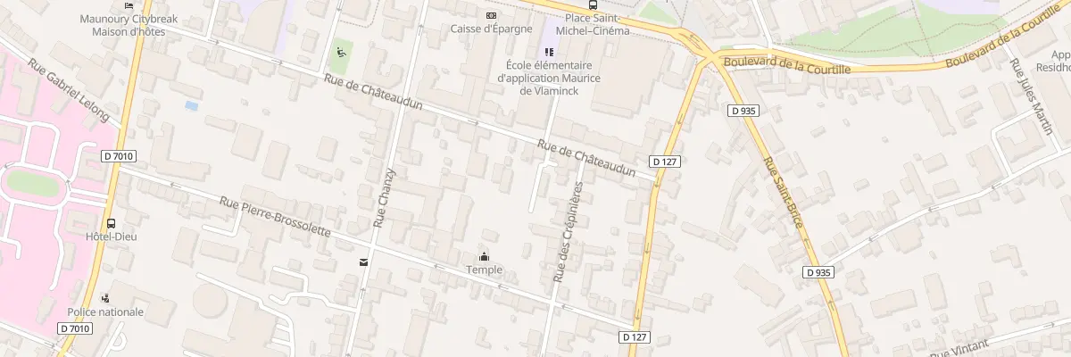 Plan du 15 Rue de Chateaudun à Chartres