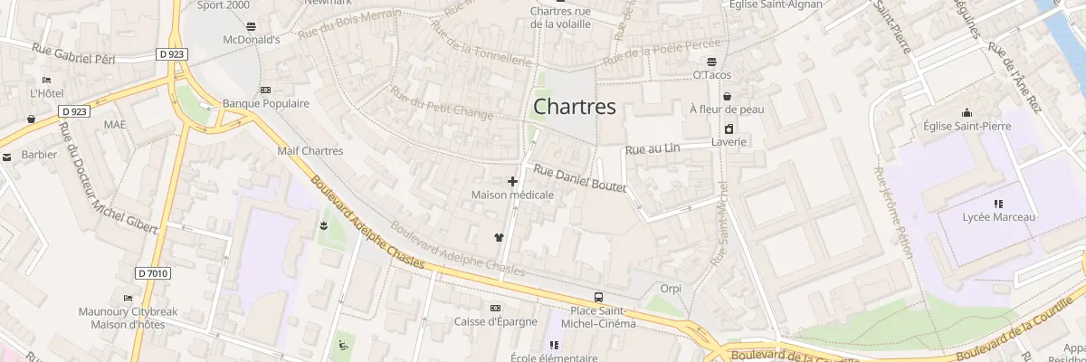 Plan du 19 Rue Daniel Boutet à Chartres
