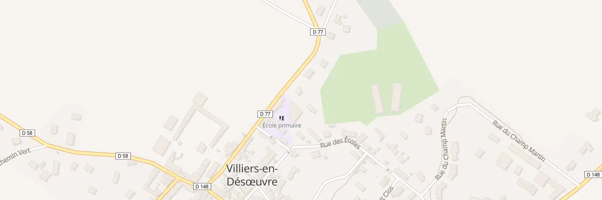 Plan du 15 Rue des Tourelles à Villiers-en-Désœuvre
