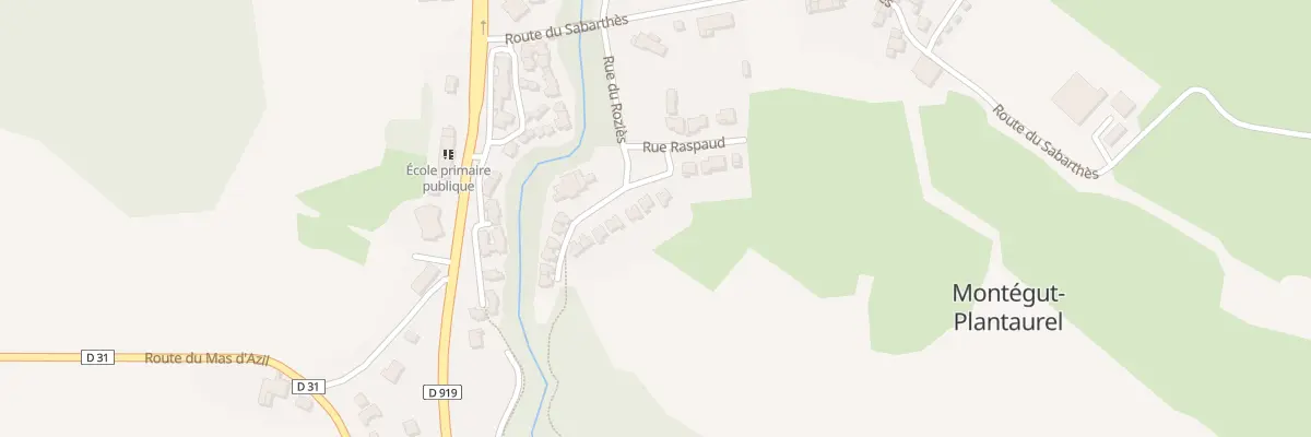 Plan du 13 Lot Raspaud à Montégut-Plantaurel