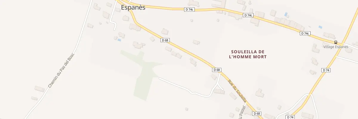 Plan du 15 Rue de Souleilla à Espanès